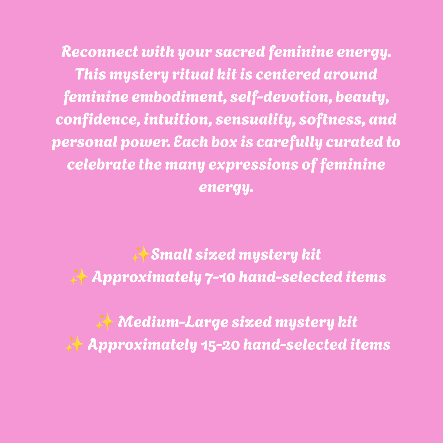 Goddesses, Feminine Energy & Archetypes Mystery Kits