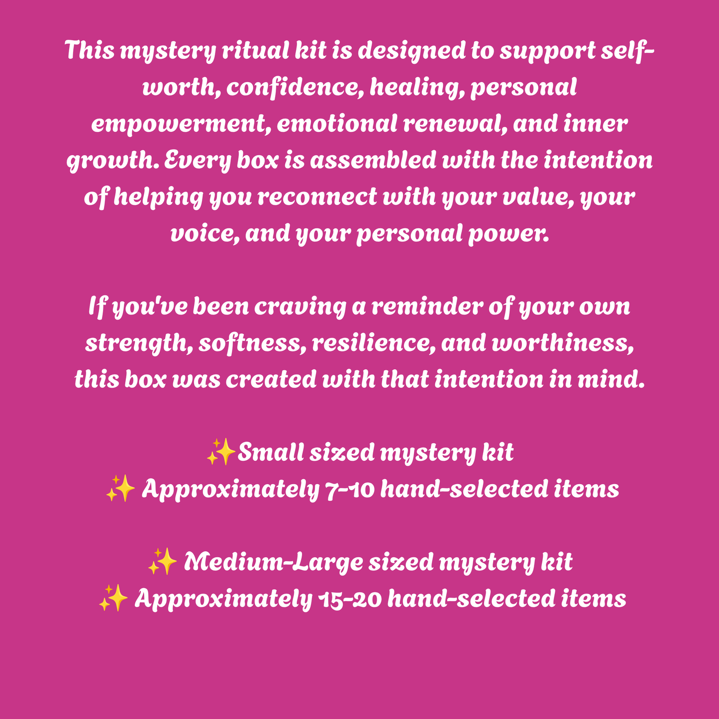 Self-Love Empowerment Mystery Witchcraft Box