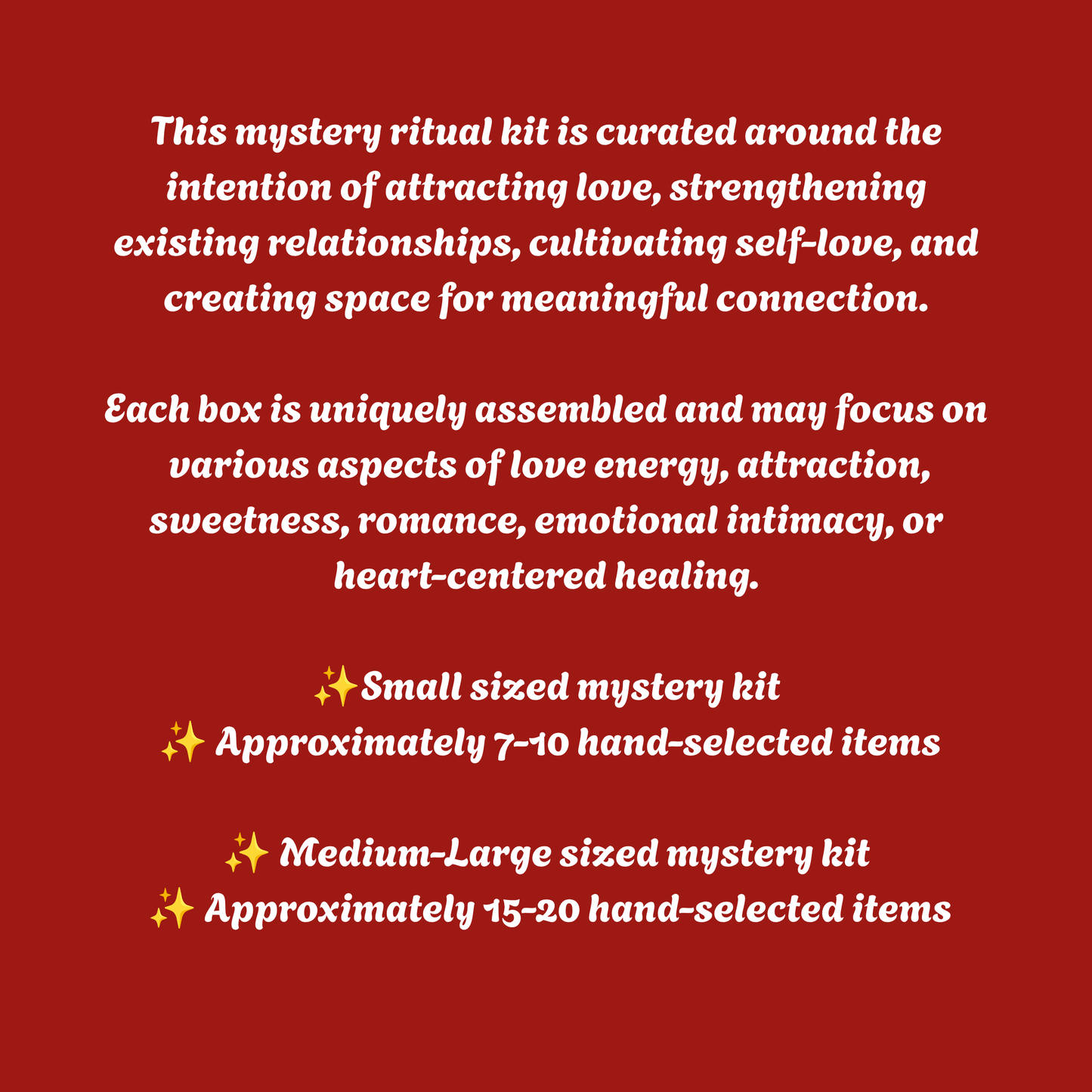 Attract Love & Romance Based Mystery Kit