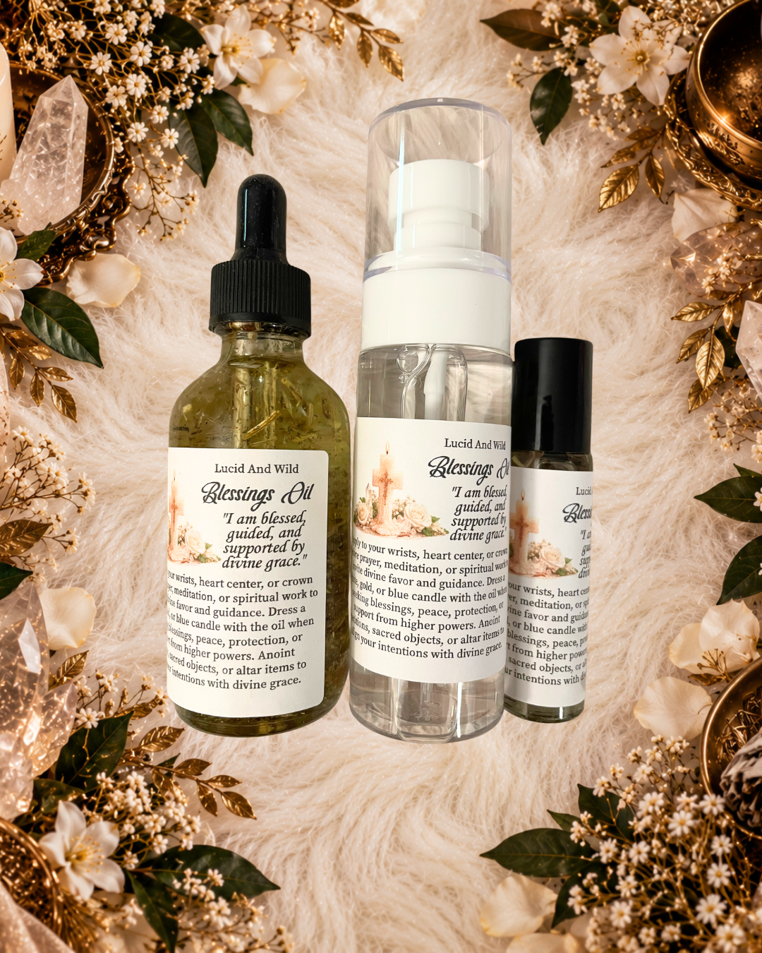 Blessings Oil - grace, favor, abundance, joy, and unexpected blessings