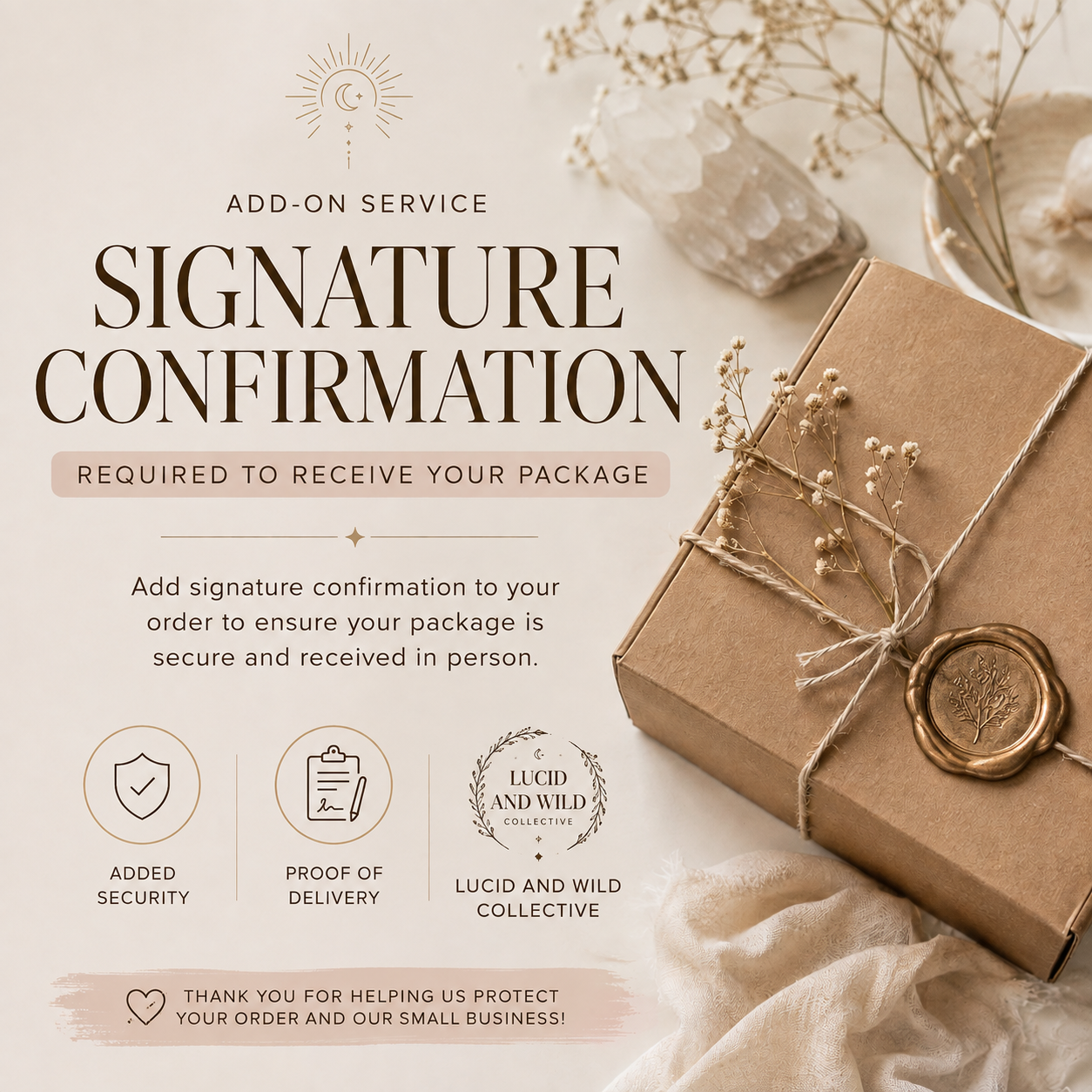 SIGNATURE CONFIRMATION ADD-ON
