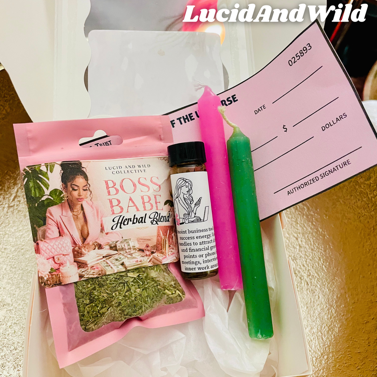 Boss Babe Spell Kit - Business Goal Setting, Calling in Clients/Revenue