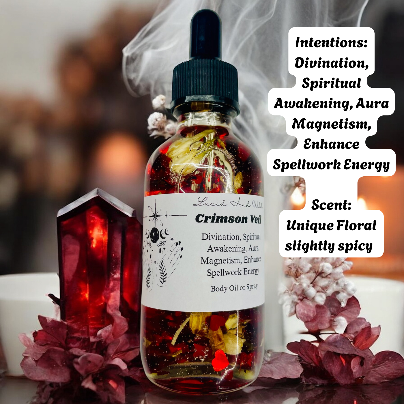 Crimson Veil- Enchance Spellpower, Intuition, Magnetism