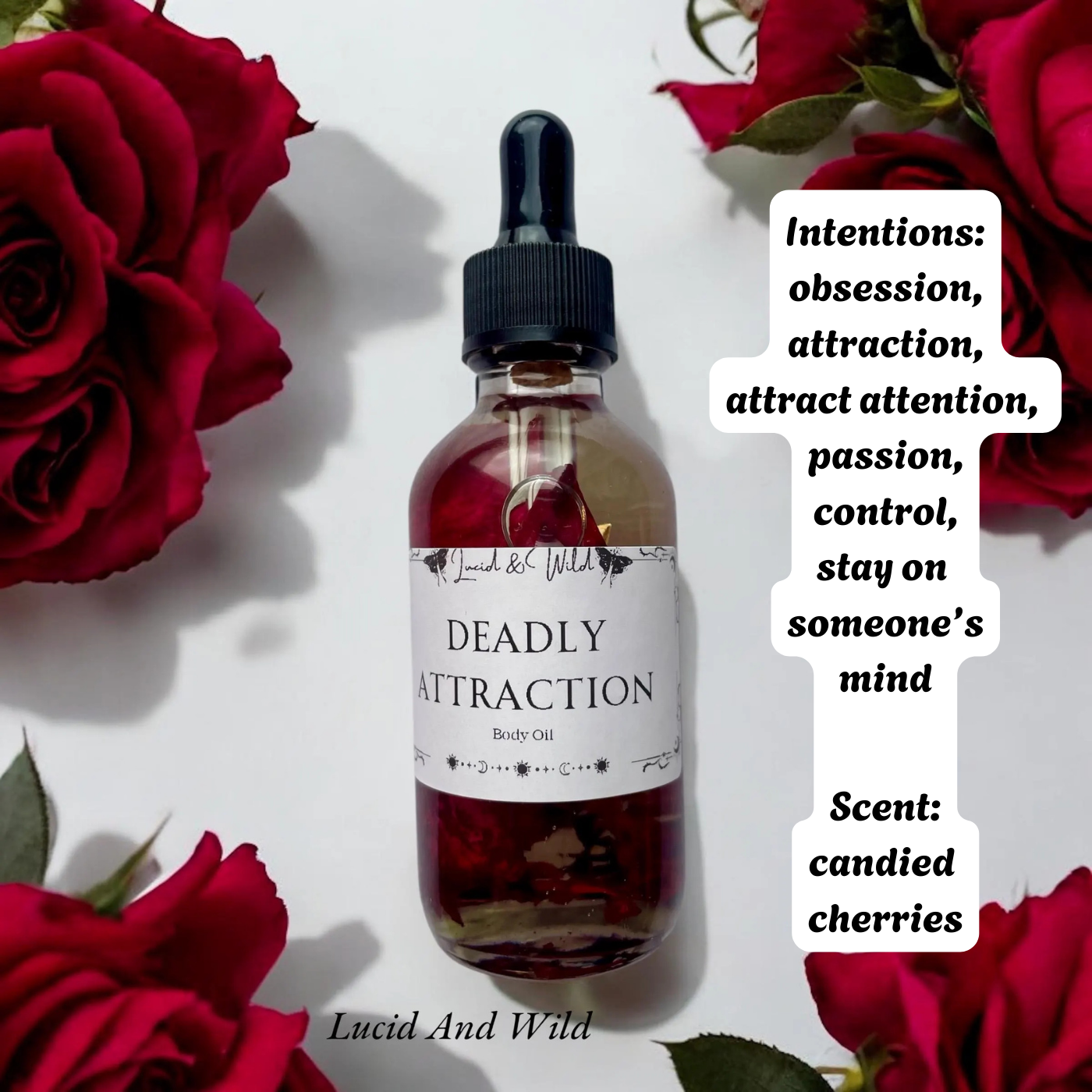 Deadly Attraction Ritual Oil for Obssession, Lust, Control, Attraction