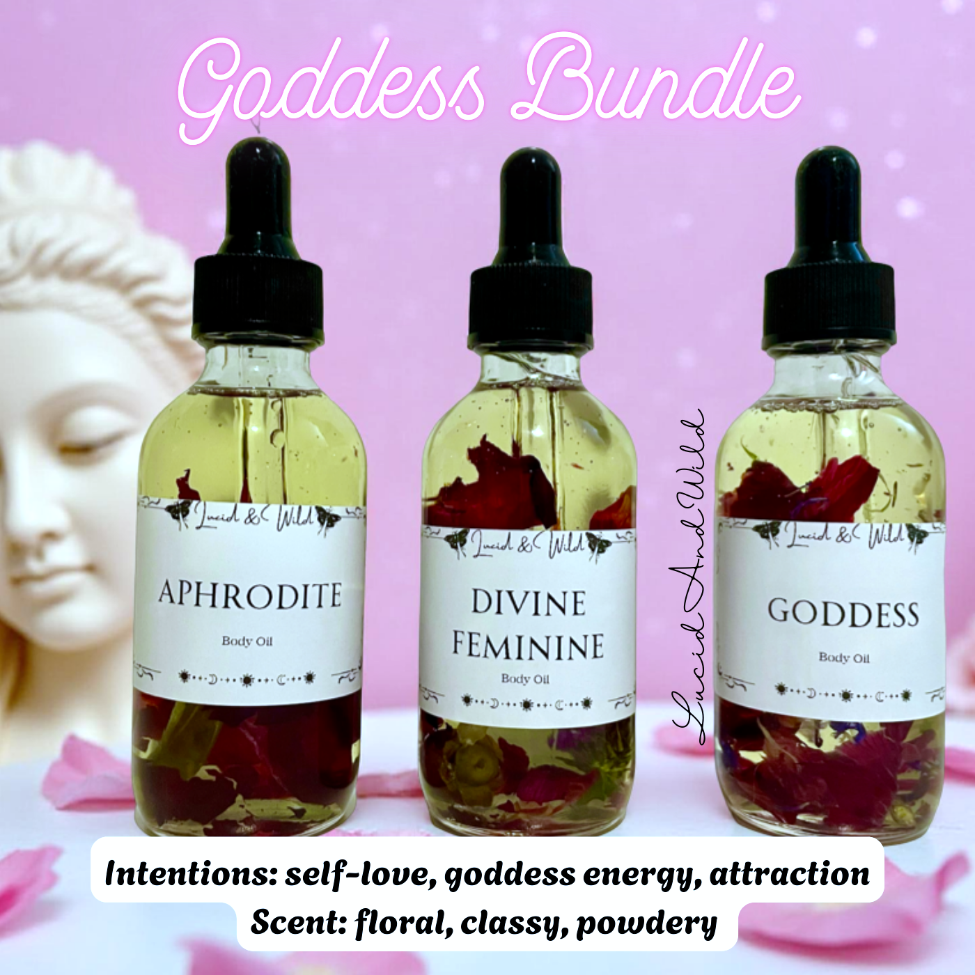 Goddess Bundle - Aphrodite, Divine Feminine, Goddess Oils