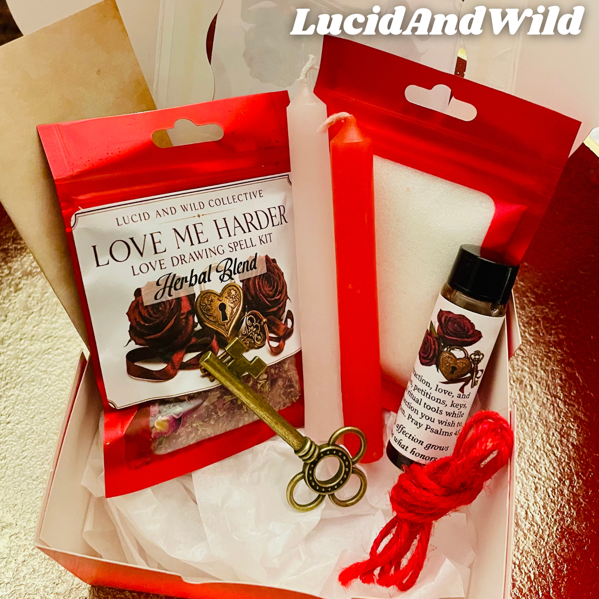 Love Me Harder Spell Kit - fidelity, deepening connections and relationships