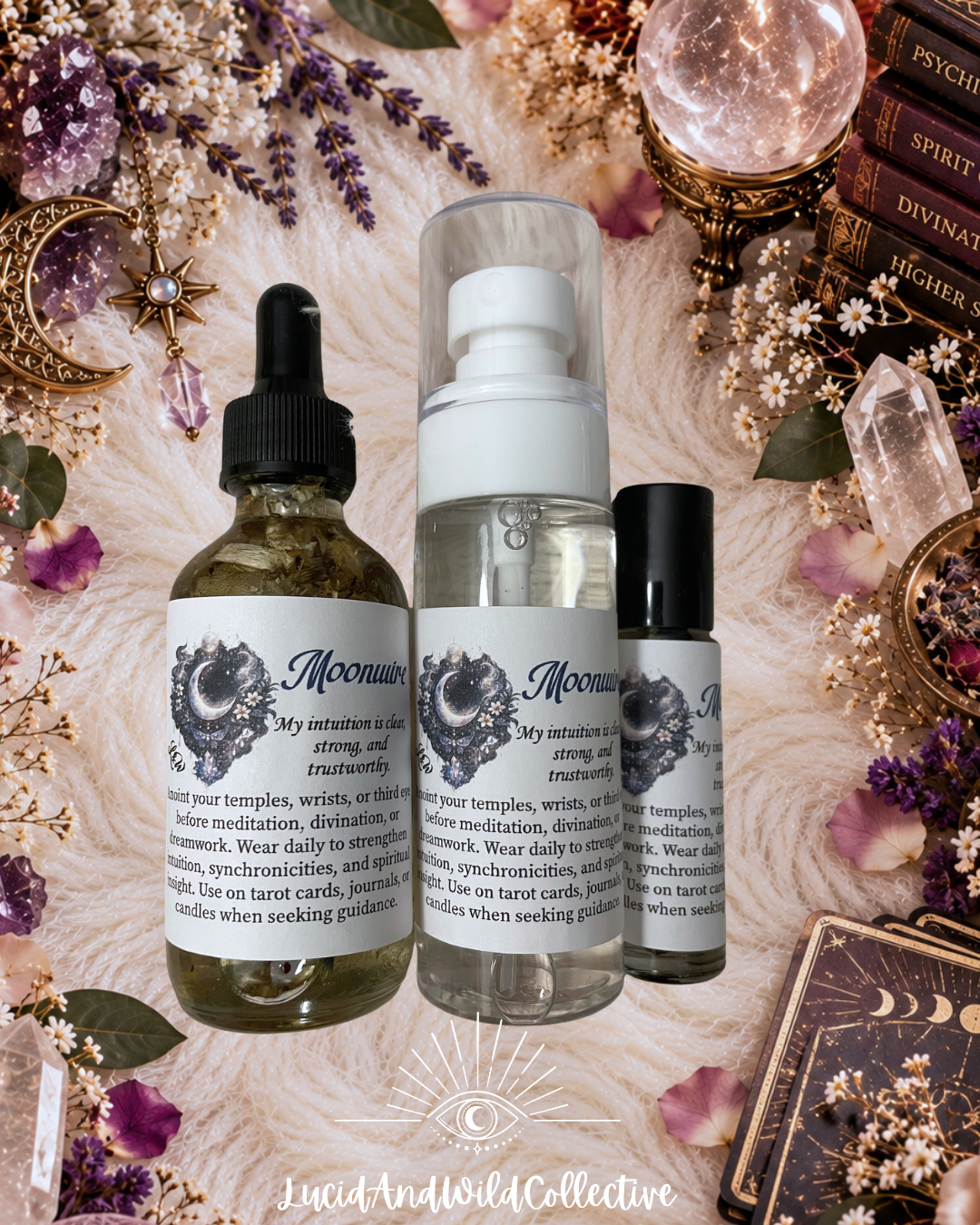 MOONWIRE Intention Oil- Intuition • Psychic Reception • Signs & Synchronicities