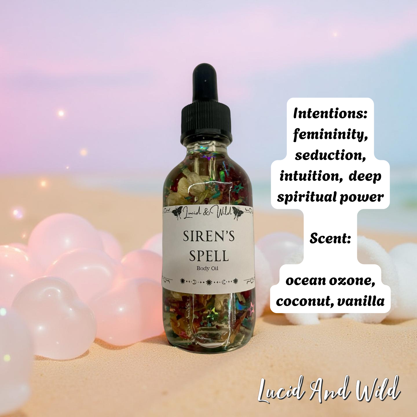 Siren's Spell- seduction, femininity, deepen intuition, spiritual power