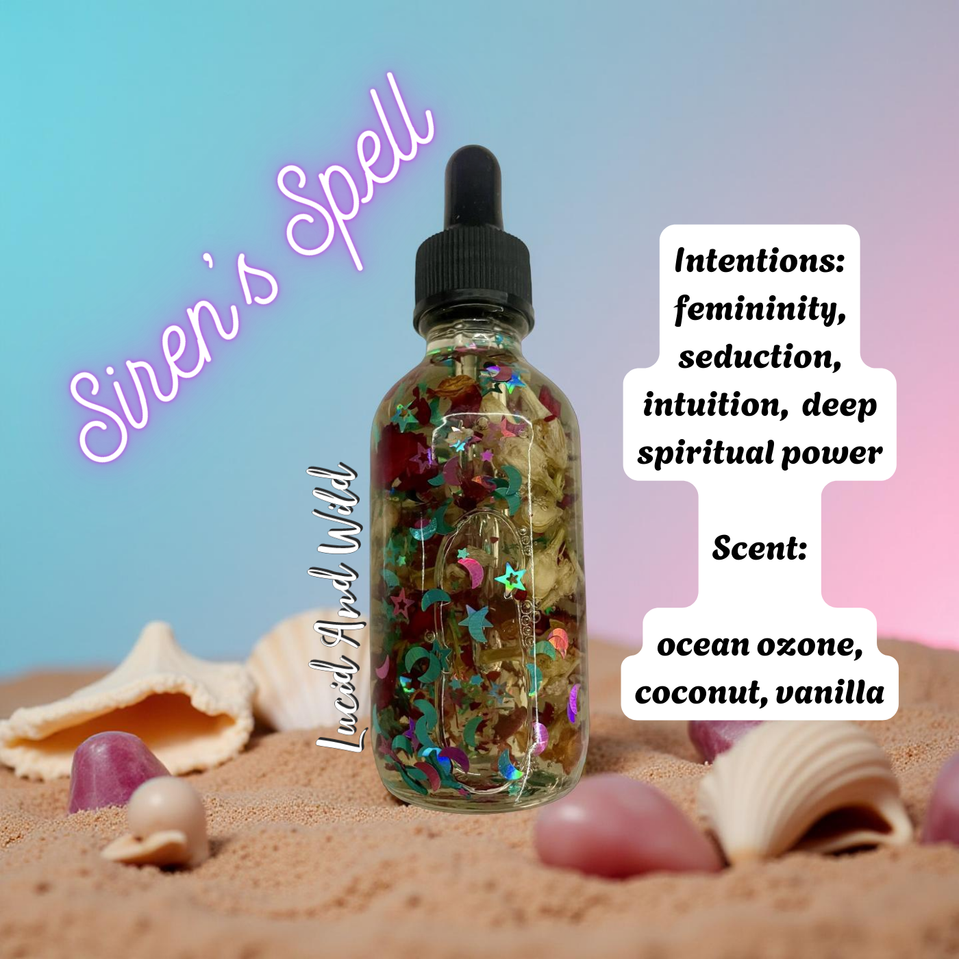 Siren's Spell- seduction, femininity, deepen intuition, spiritual power