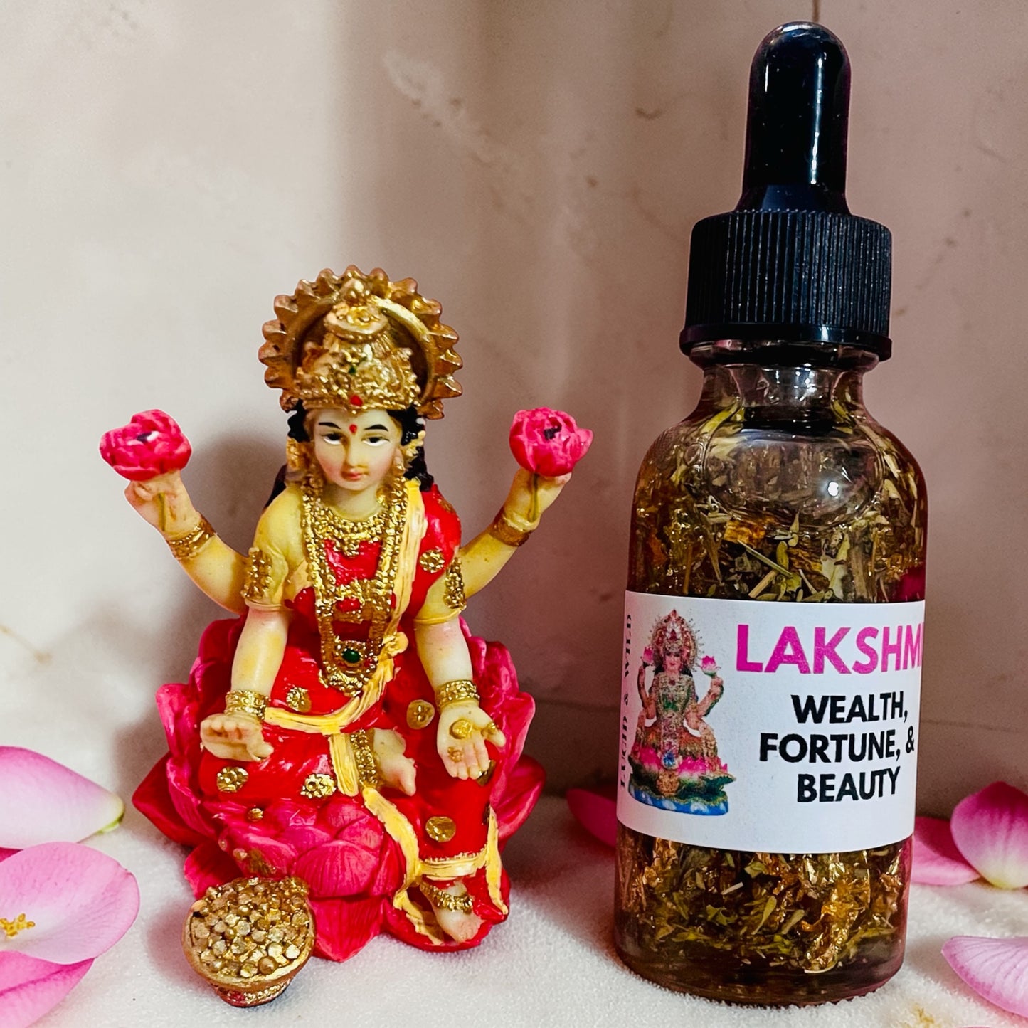 LAKSHMI INTENTION OIL | Goddess of Wealth, Beauty, Abudance