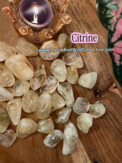 Citrine Tumbled Stone | Abundance • Optimism • Personal Power
