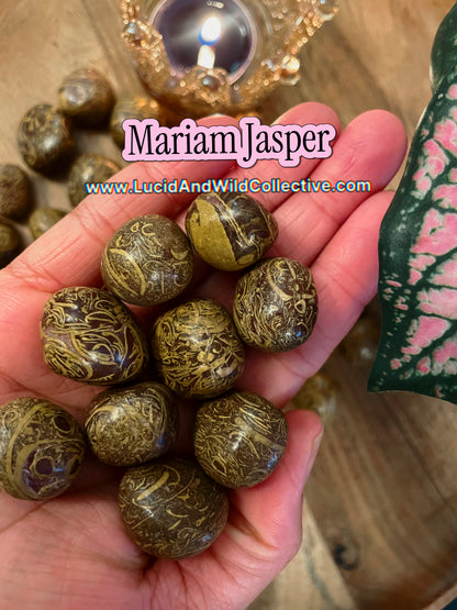 Mariam Jasper Tumbled Stone | Ancestral Wisdom • Grounding • Creativity