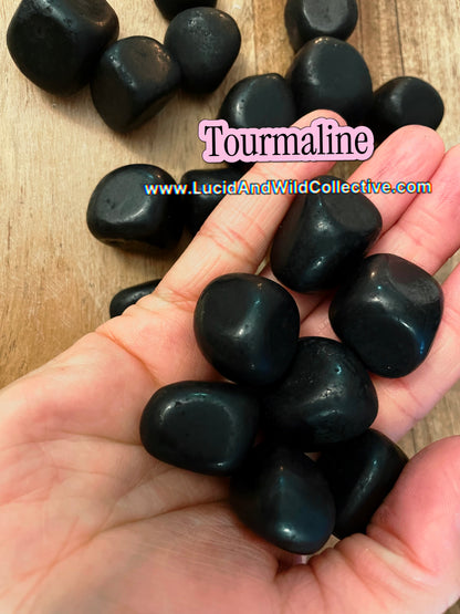 Tumbled Black Tourmaline | Protection • Grounding • Boundaries