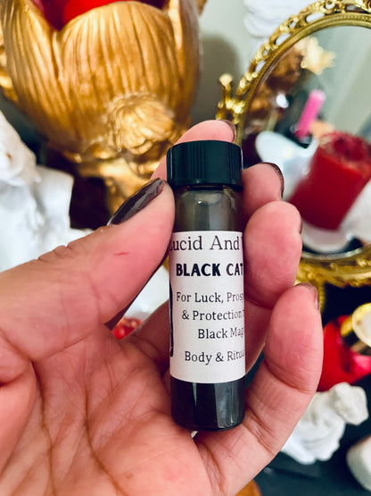 Black Cat oil- abundance, luck, prosperity, success