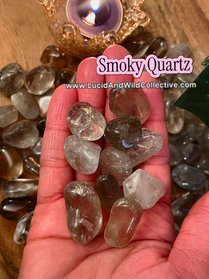 Smoky Quartz Tumbled Stone | Grounding • Protection • Release