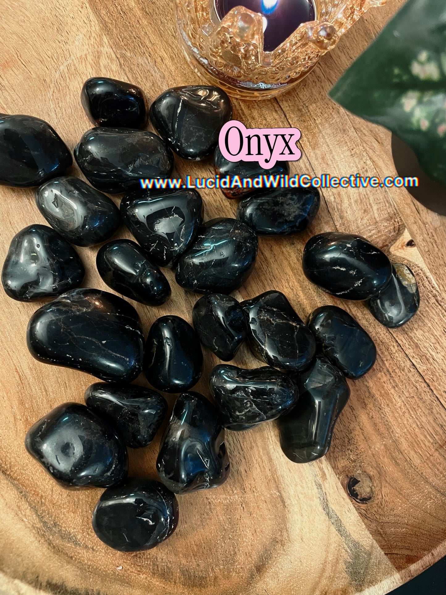 Black Onyx Tumbled Stone | Protection • Discipline • Strength