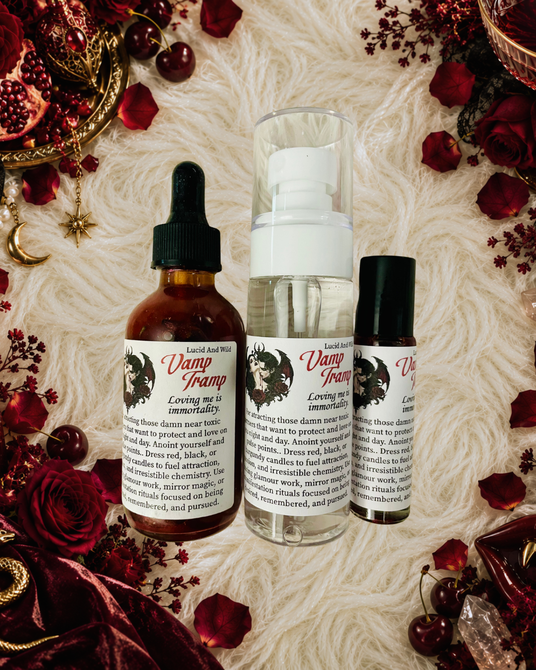 Vamp Tramp Fantasy Intention Oil - Dark Attraction • Seduction • Nighttime Glamour • Vampiric Feminine Energy