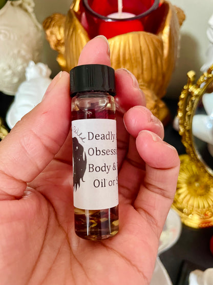 Deadly Attraction Ritual Oil for Obssession, Lust, Control, Attraction