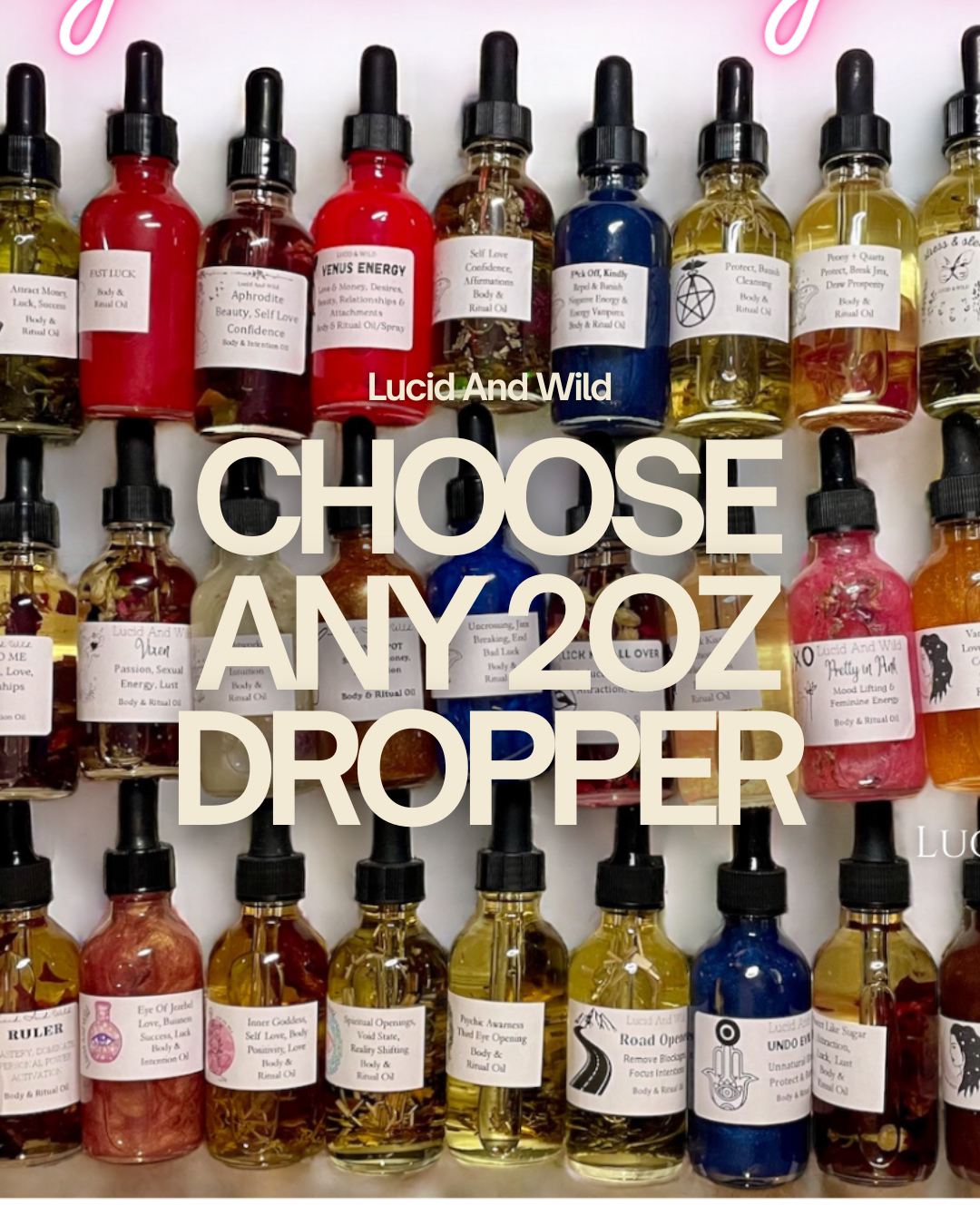 1 - You Choose 2oz Dropper Bottle