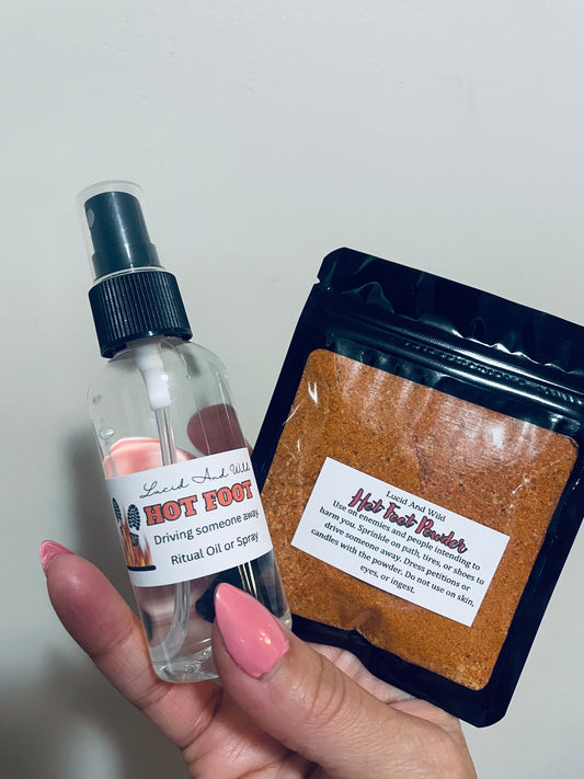 Hot Foot Spray or Powder - Hoodoo Protection - Drive Someone Away