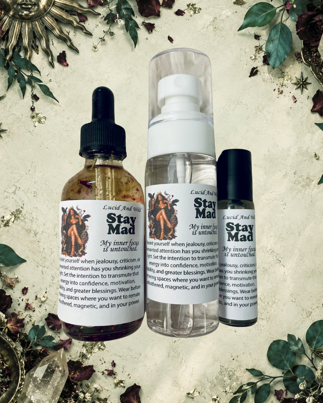 STAY MAD Intention Oil- Jealousy Transmutation • Confidence • Visibility • Prosperity • Unbothered Energy