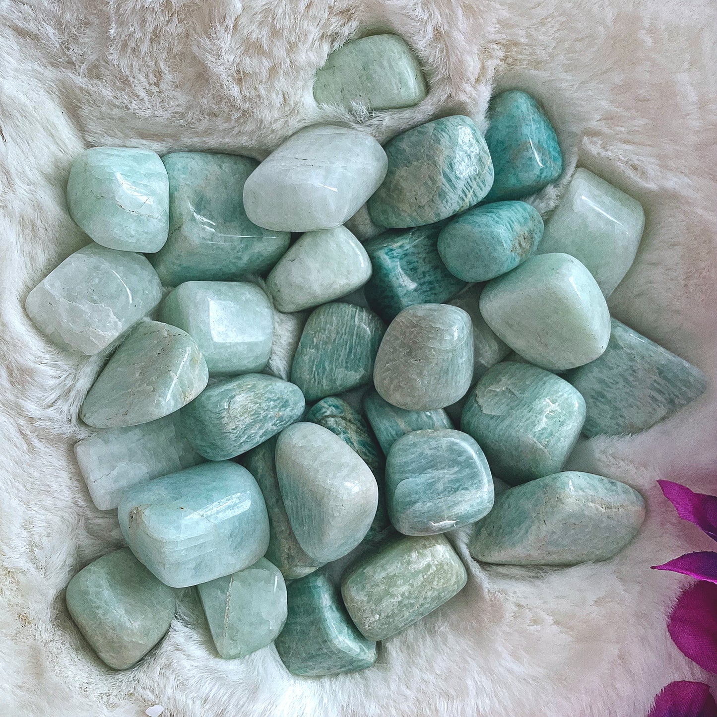 Amazonite Tumbled Stone .75 -1 inch size