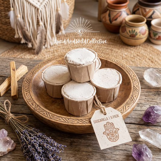 Cascarilla – Efun – White Eggshell Powder | 5 Pack for Protection, Cleansing & Spiritual Work - Prespelled & Consecrated