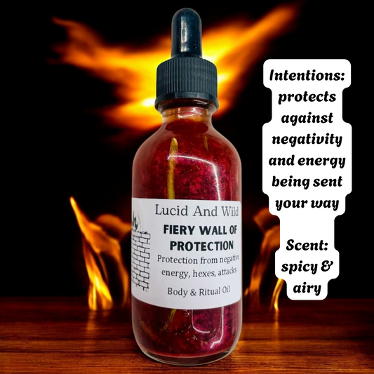 Fiery Wall of Protection- protects against harm/negativity