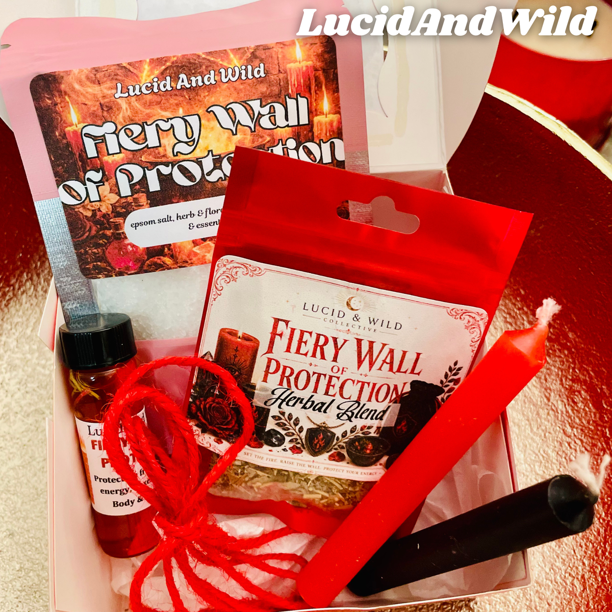 Fiery Wall of Protection Spell Kit