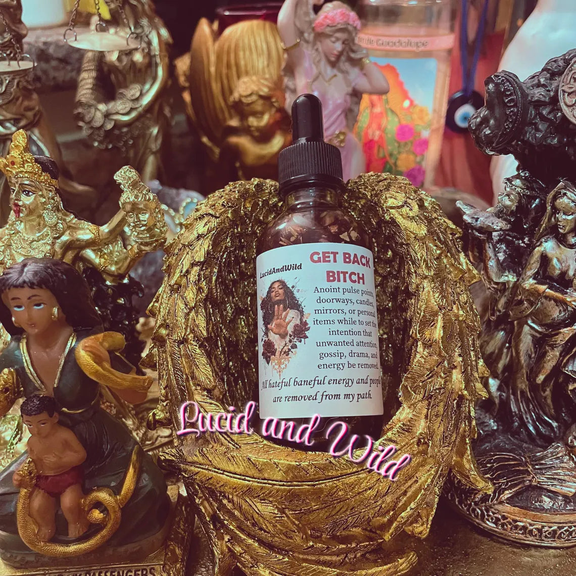 Get Back Bitch Intention Oil - Invoke Your Spiritual Army, Block Monitoring Spirits, Jealousy, Conflict