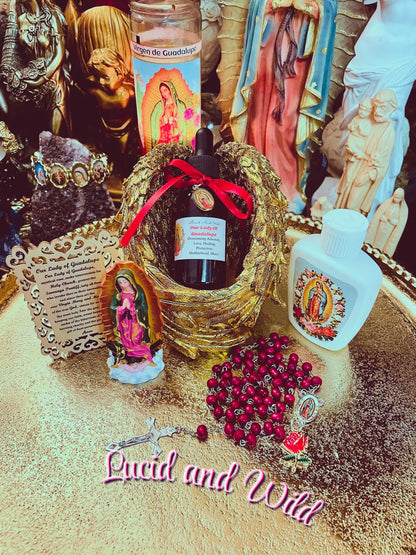 Our Lady of Guadalupe Oil | Devotional kit Optional - Hope, Faith, Protection
