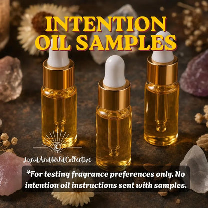 1 Intention Oil Sample Vial | Choose Your Scent | 3ml Fragrance Tester | Try Before Buying Full Size