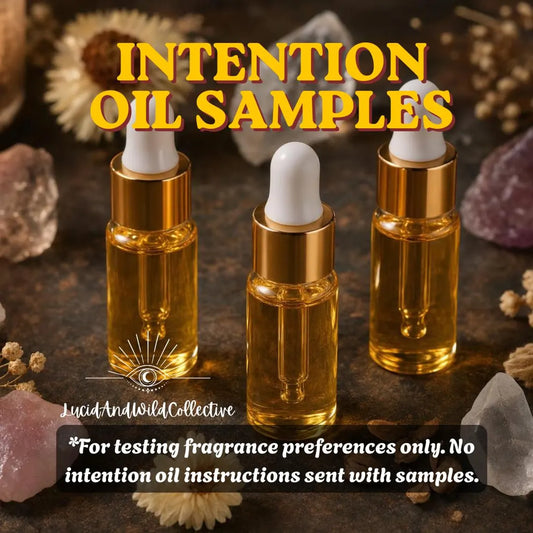 1 Intention Oil Sample Vial | Choose Your Scent | 3ml Fragrance Tester | Try Before Buying Full Size