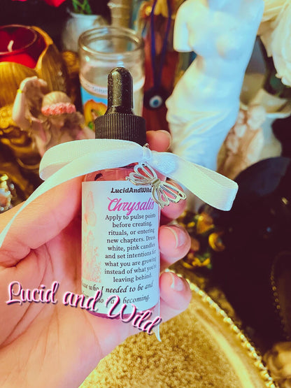 Chrysalis oil for healing, transformations, self-discovery, Nervous System Regulation