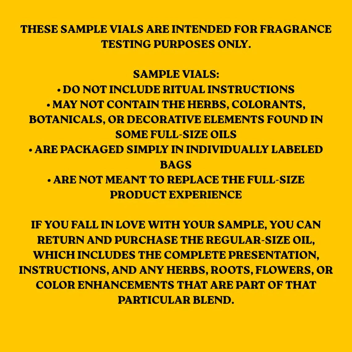 1 Intention Oil Sample Vial | Choose Your Scent | 3ml Fragrance Tester | Try Before Buying Full Size