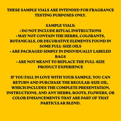 1 Intention Oil Sample Vial | Choose Your Scent | 3ml Fragrance Tester | Try Before Buying Full Size