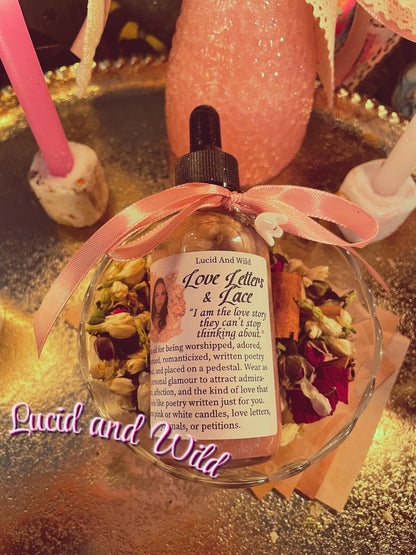 Love Letters & Lace Intention Oil - Attraction, Glamour, Love, Beauty