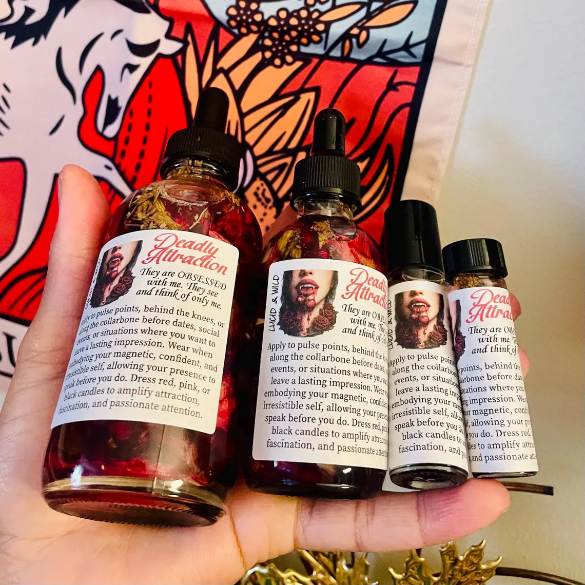 Deadly Attraction Ritual Oil for Obssession, Lust, Control, Attraction