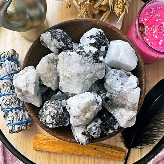 Rainbow Moonstone Rough Stone 1-2 inch size