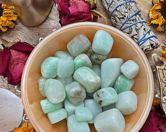 Amazonite Tumbled Stone .75 -1 inch size