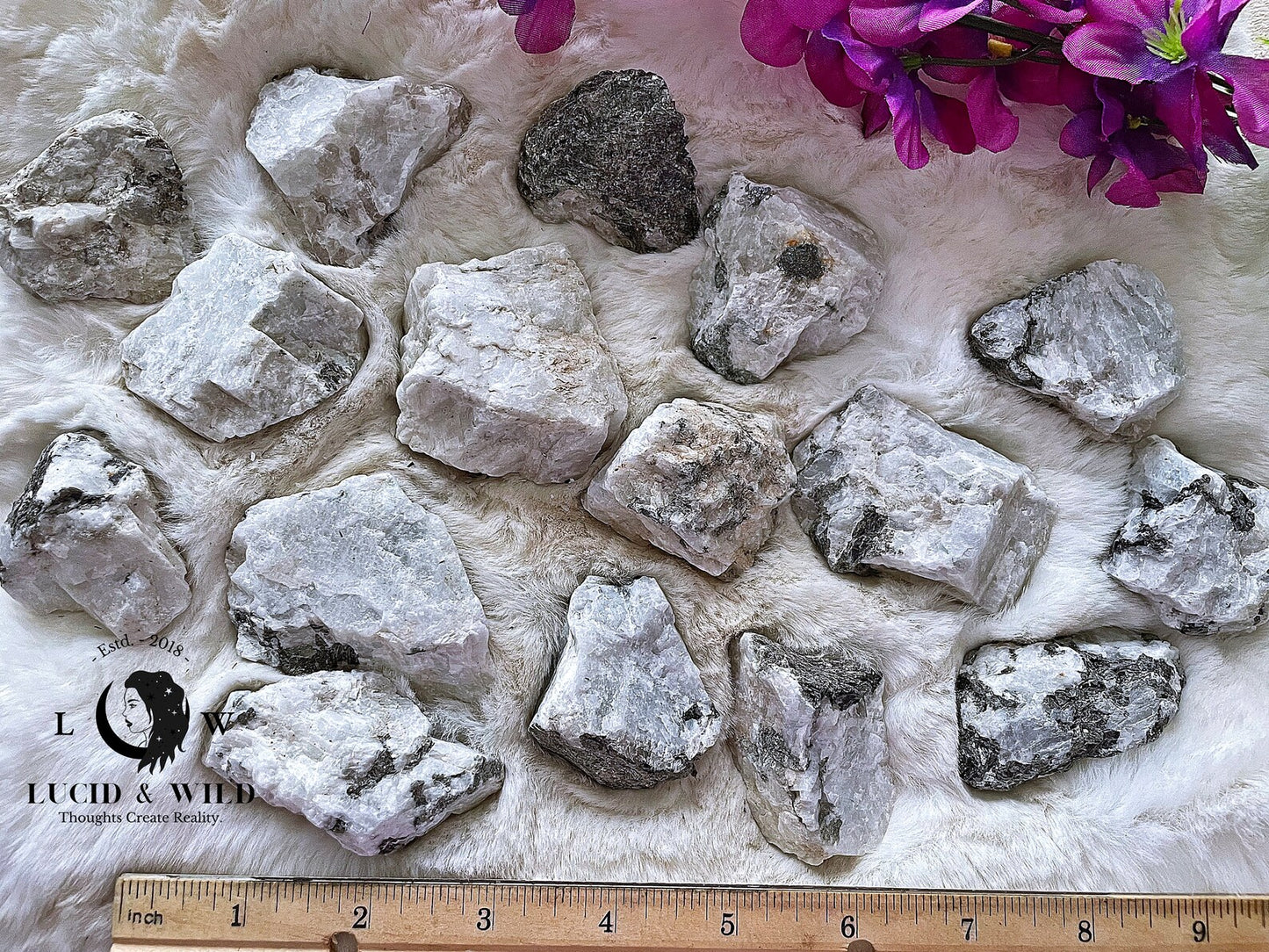 Rainbow Moonstone Rough Stone 1-2 inch size