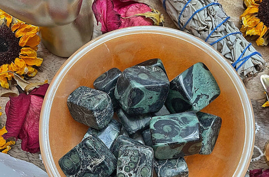 Kambaba Jasper Tumbled Stone .75 -1.5 inch size