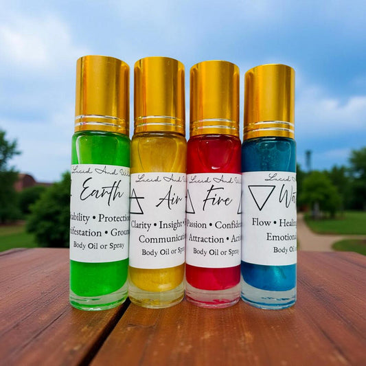 Elemental Body Oil- Earth Air Fire Water