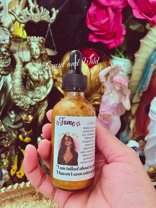 Fame Intention Oil | Visibility, Confidence & Magnetic Presence | Glamour Magic