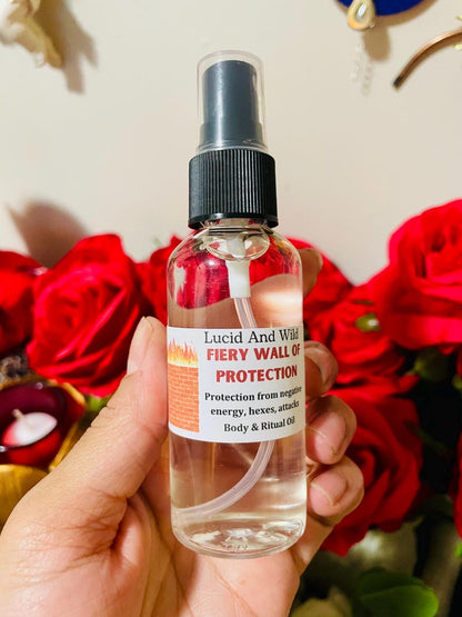 Fiery Wall of Protection- protects against harm/negativity