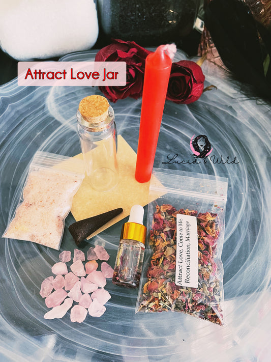 Attract Love Spell Jar Kit
