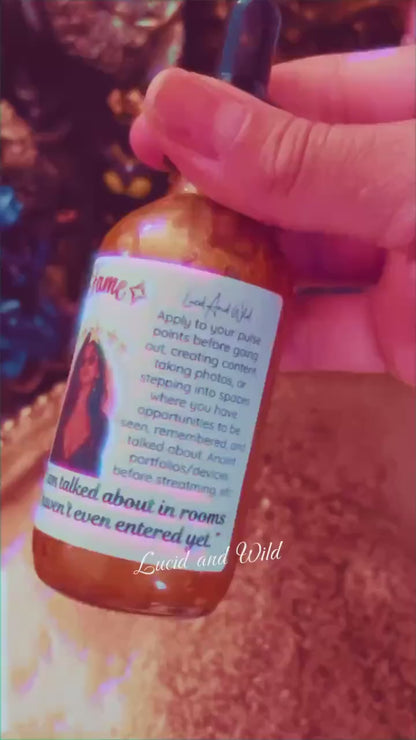 Fame Intention Oil | Visibility, Confidence & Magnetic Presence | Glamour Magic