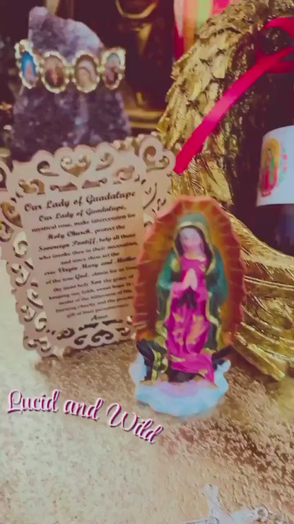 Our Lady of Guadalupe Oil | Devotional kit Optional - Hope, Faith, Protection