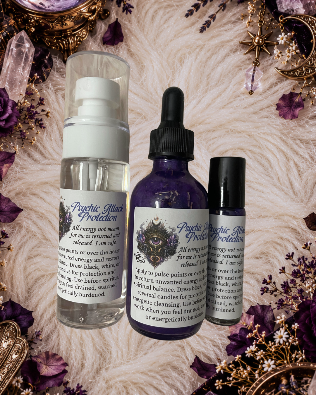 PSYCHIC ATTACK Protection Intention Oil-  Protection • Reversal • Energetic Boundaries