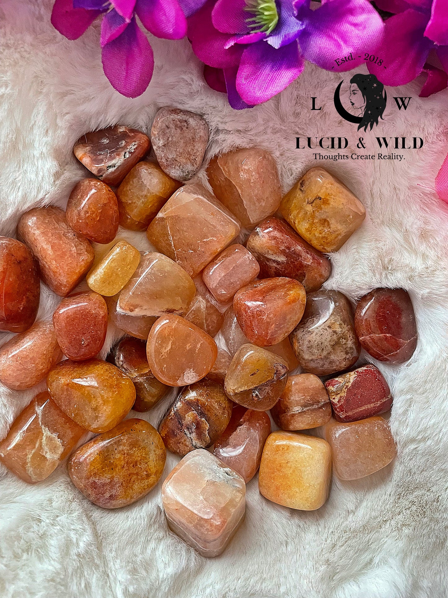 Red Aventurine Tumbled Stone .75 -1 inch size